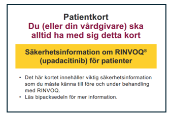 rinvoq patientkort